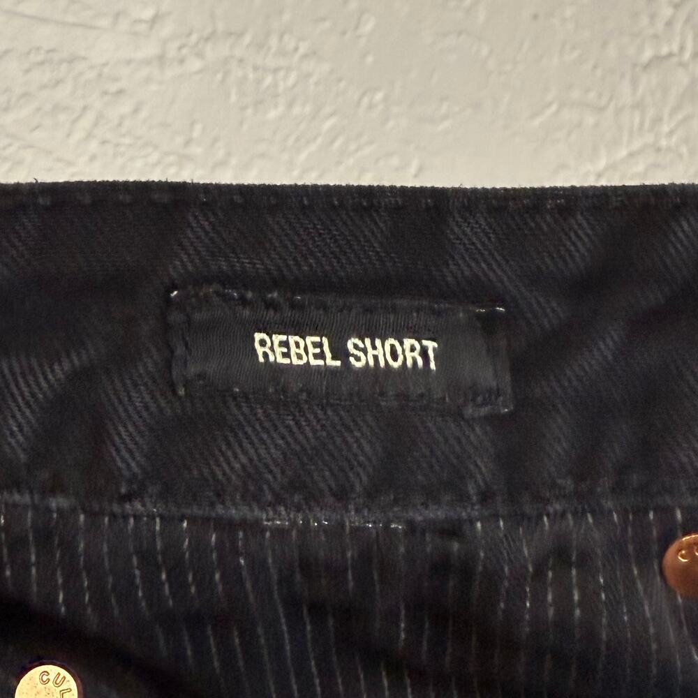 Cult of Individuality Men's Denim Rebel Short Black Raw Hem Distressed Size 34 - Picture 5 of 5